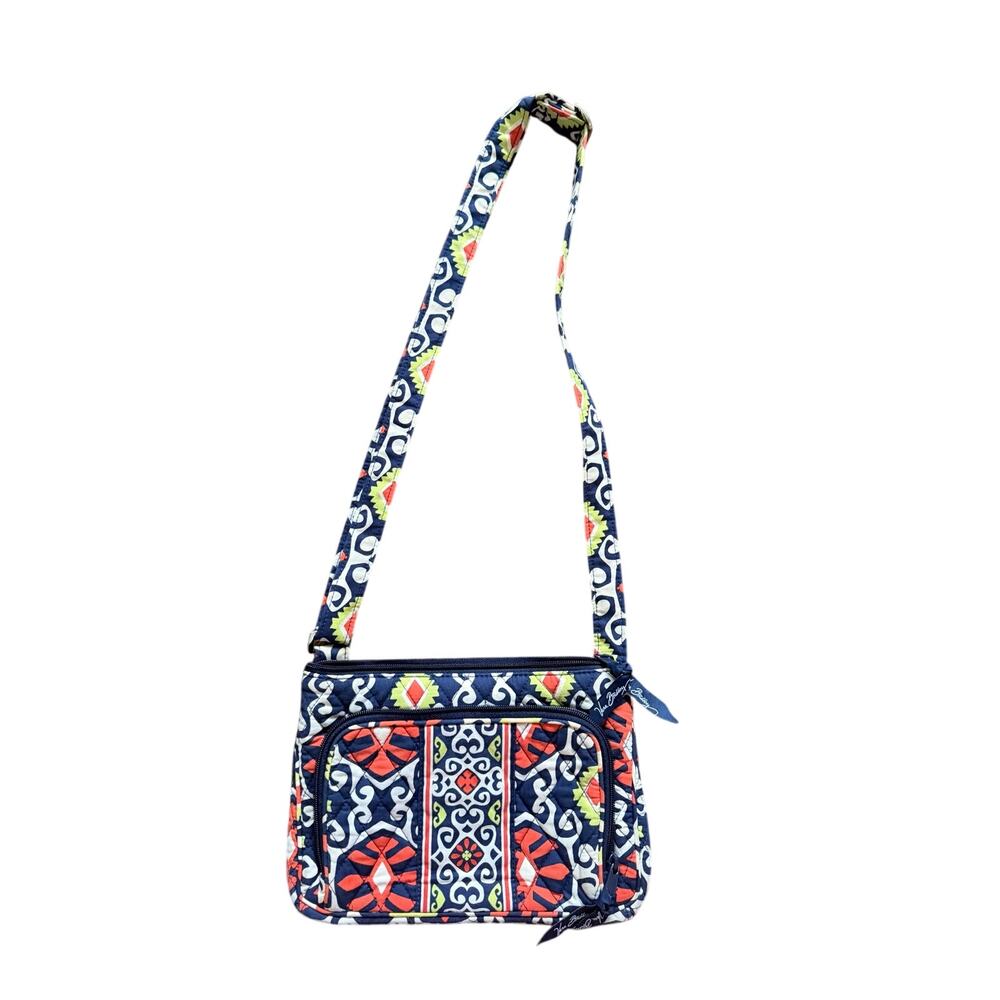 Vera Bradley Sun Valley Tablet Hipster Navy Red Crossbody Boho Western